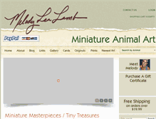 Tablet Screenshot of miniatureanimalart.com